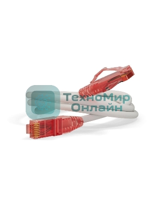 Патч-корд Hyperline U/­UTP, Cat.5е, LSZH, 1 м, белый 