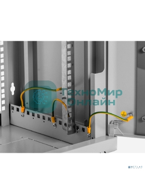 Шкаф коммутационный ЦМО (ШРН-9.500) настенный 9U 600x529 мм пер. дв. стекл. 200 кг серый 470 мм 180 град.