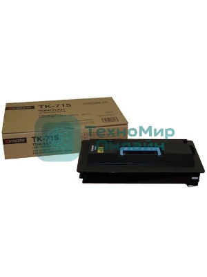 Картридж лазерный Kyocera TK-715 (1T02GR0EU0) черный для KM-3050/4050/5050 34000 стр.
