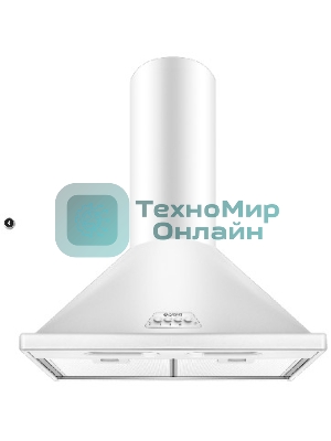 Вытяжка каминная Gefest ВО 1502 белый, 50 см, 600 куб. м/ч, 81 дБ