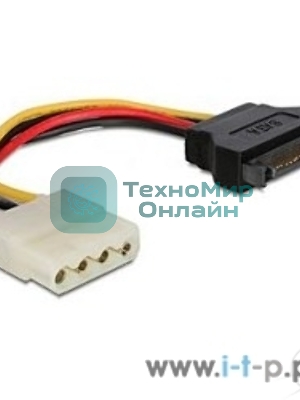 Кабель питания SATA Cablexpert CC-SATA-PS-M, 15 см, sata 15pin/molex 4pin, пакет