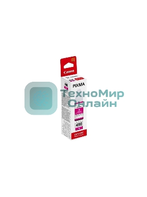 Чернила Canon GI-490M 0665C001 пурпурный для Canon Pixma G1400/2400/3400 (70мл)