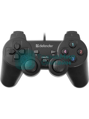 Геймпад Defender Omega USB, Проводной геймпад, 12 кнопок, 2 стика