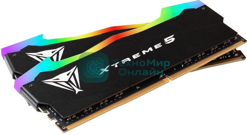 Оперативная память Patriot Viper Xtreme 5, DDR5, 32GB (2x16GB), 7600MHz, CL36, DIMM, с радиаторами, RGB, черный