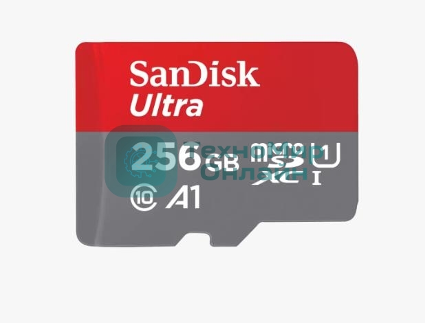 Флеш карта microSD 256Gb SanDisk microSDXC Class 10 Ultra UHS-I U1 A1 120Mb/s