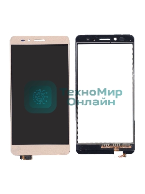 Сенсорное стекло (тачскрин) для Huawei Honor 5X/GR5, золотое