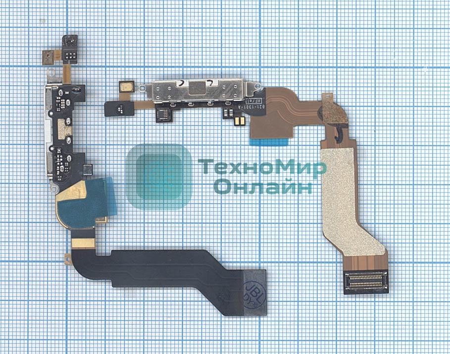 Шлейф разъема питания для iPhone 4S белый