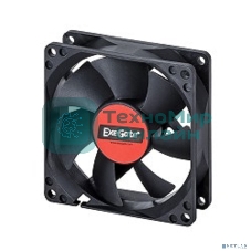 Вентилятор для корпуса ExeGate ExtraPower EP08025S3P черный, 80 мм, 2500 об/мин, 25.5 дБ, 3 pin