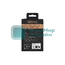 Сетевое зарядное устройство GOPOWER 1USB+1TYPE-C 35W QC3.0 00-00028403 черный