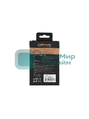 Сетевое зарядное устройство GOPOWER 1USB+1TYPE-C 35W QC3.0 00-00028403 черный