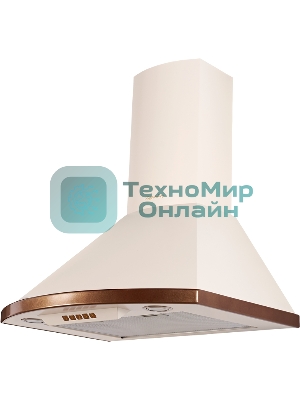 Вытяжка каминная Kuppersberg BONA 60 C бежевый/бронзовый, 59.5 см, 650 куб. м/ч, 58 дБ