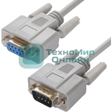 Greenconnect Удлинитель 1.8m COM RS-232 порта GCR- DB9CM2F-1.8m 9M AM/9F AF, пакет Greenconnect Удлинитель 1.8m COM RS-232 порта GCR- DB9CM2F-1.8m 9M AM/9F AF, пакет