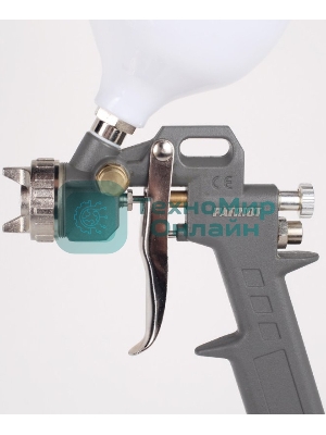 Краскопульт пневматический PATRIOT LV 162Ав.бак 0.5л 400л/мин 3-4бар 1.5мм факел120-220мм 0.8кг