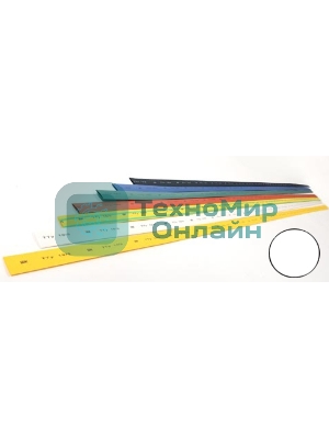 Трубка термоусадочная ТТУ 8/4 бел. 1м IEK UDRS-D8-1-K01