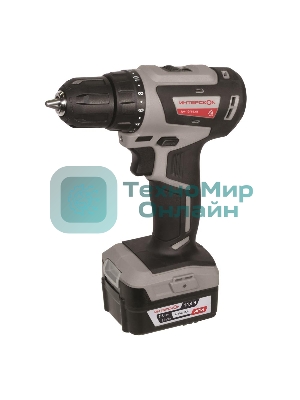 Дрель-шуруповерт ИНТЕРСКОЛ ДА-10/14,4В, 14,4 В, 2 Ач, 38 Нм, бесщеточный