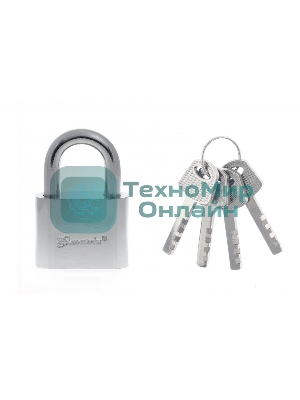 Замок навесной Matrix, хромированное покрытие 50 мм