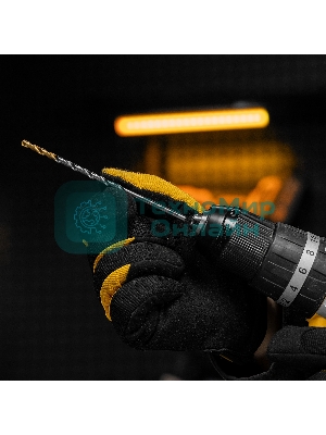 Сверло спиральное по металлу Denzel 4,2 х 119 мм, Р6М5, Golden Tip, удлиненное