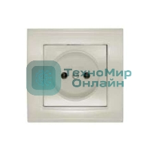Розетка 1-м СП Бриллиант 16А IP20 сл. кость Universal 7948806