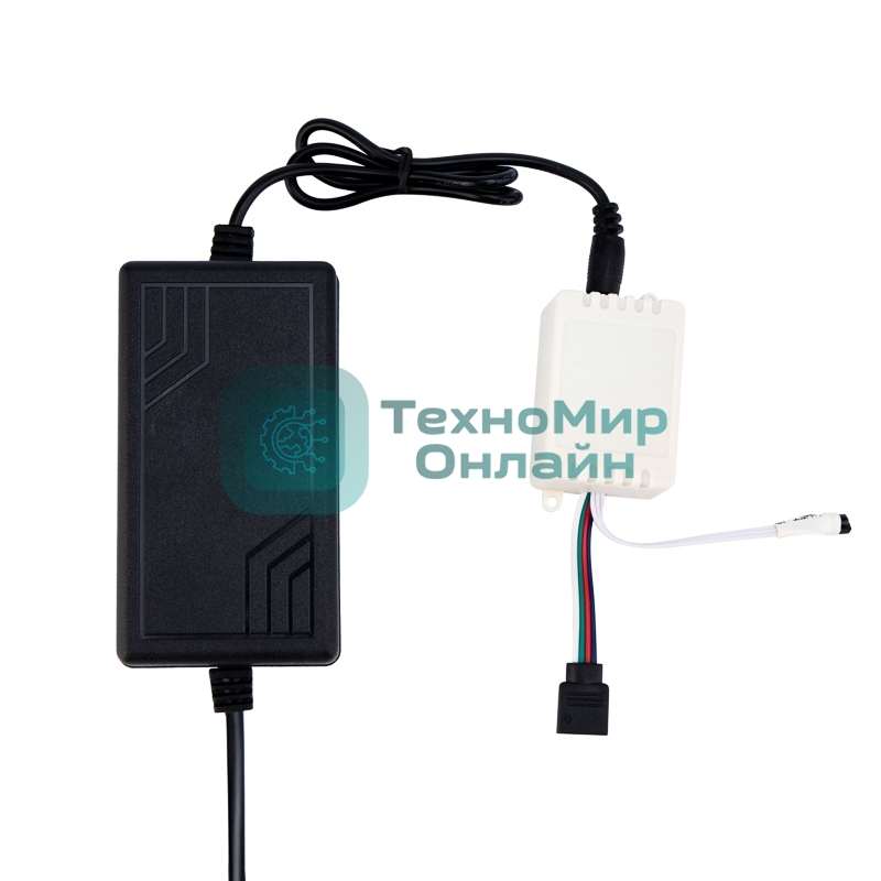 Комплект светодиодной ленты 5 м с блоком питания и RGb контроллером IP65, свечение RGb LAMPER