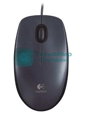 Мышь проводная Logitech M90 черный/серый, 1000 dpi, USB, кнопки - 3
