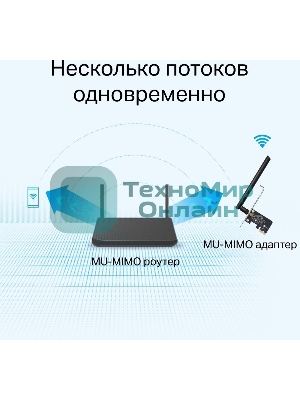 Двухдиапазонный Wi-Fi адаптер TP-Link Archer T2E AC600 PCI Express