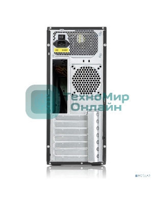 Компьютерный корпус c блоком питания 500 Ватт Case Foxline FL-301, ATX, 1x5.25EXT, 1x3.5EXT, 4x3.5INT, 4xUSB 2.0, HDA, w/o FAN, w/500W ATX PSU, w/1.2m EU pwr cord