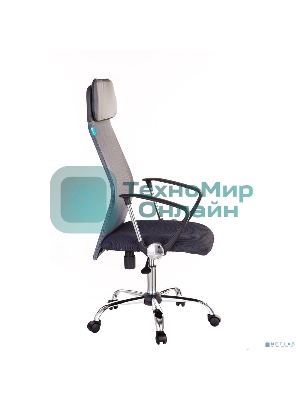 Кресло Бюрократ KB-6N/SL/DG/TW-12 TW-04 TW-12 серый, сетка