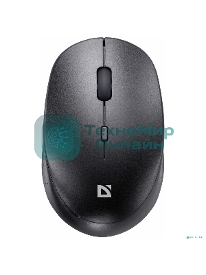 Мышь беспроводная Defender Auris MB-027 черный, 1600 dpi, радиоканал, USB, кнопки - 4