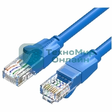Патч-корд Vention прямой UTP cat.6, RJ45 - 1,5 м. синий