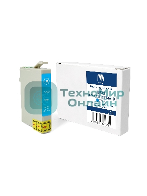 Картридж струйный NVPrint T0732 (NV-C13T10524A10) Cyan для Epson Stylus C110/СХ3900/CX4900/TX200/400/600 (13.5 мл) совместимый
