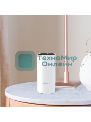 Домашняя Mesh TP-Link Wi-Fi система Deco M4 (1-Pack), 1167 Мбит/с (5 ГГц: до 867 Мбит/с + 2,4 ГГц: до 300 Мбит/с), 2 порта 1000 Мбит/с, 2 встроенные антенны на каждом модуле Deco