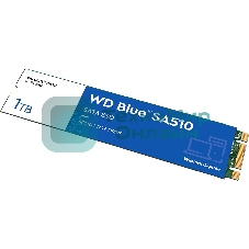 Накопитель SSD WD Blue SA510 WDS100T3B0B, 1Tb, SATA III, M.2 2280, R/W 560/520