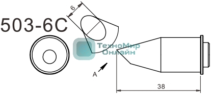 Жало для паяльника Quick 503-6C