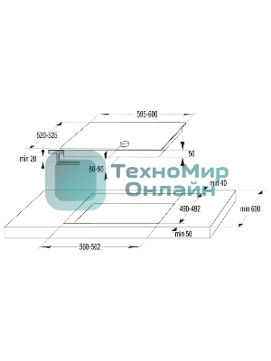 Варочная поверхность Gorenje EC642CLB, конфорок: 4 шт., стеклокерамика, независимая, черный