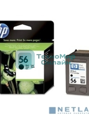Картридж струйный HP №56 C6656AE черный для HP PCS 2100/DJ 5550/450/PS 7150/7350/7550 (520 стр.)
