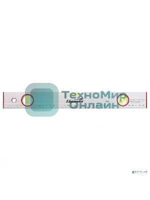 Уровень алюминиевый Sparta 400 мм, 3 глазка, линейка