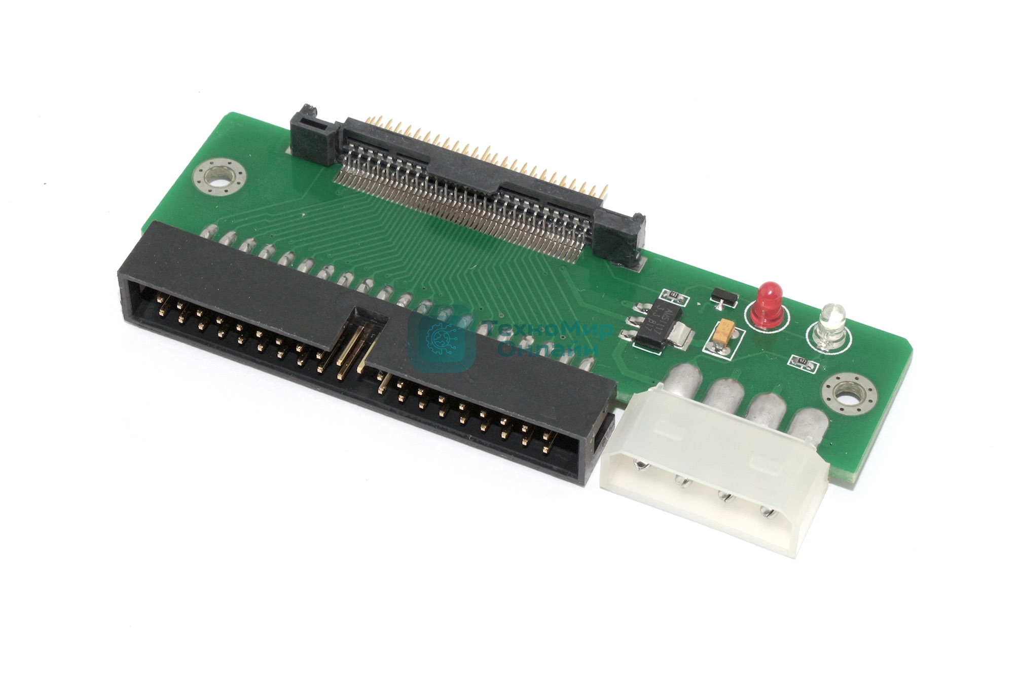 Переходник IDE 3.5 папа на CF с индикацией