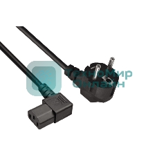 Кабель питания ExeGate OfficePC PC-1,8 450W (Евровилка Schuko ->C13 угловой, черный, 1.8м)