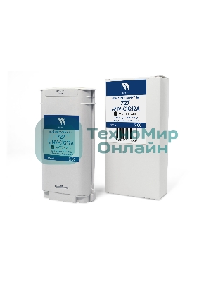 Картридж струйный NVPrint 727 (NV-C1Q12A) Matte Black для HP DesignJet T920/T930/T1500/T1530/T2500/T2530 (300 мл) совместимый
