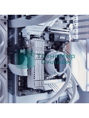 Оперативная память Kingston Fury Beast, DDR5, 16Gb (1x16GB), 5200MHz, CL40, DIMM, с радиатором, белый