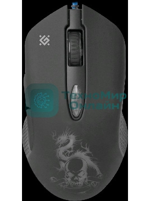 Мышь проводная Defender Sky Dragon GM-090L черный, 3200 dpi, USB, кнопки - 6