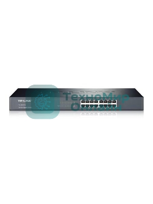 Коммутатор TP-Link SMB TL-SG1016 Коммутатор 16-port Gigabit Switch, 1U 19-inch rack-mountable steel case