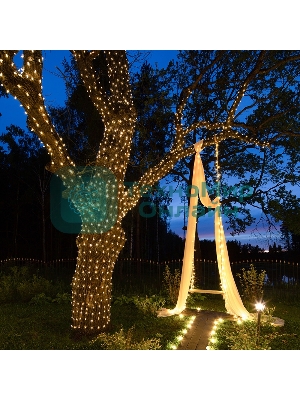 Гирлянда Neon-night LED Клип-лайт 12 V, прозрачный ПВХ, 150 мм, цвет диодов теплый белый