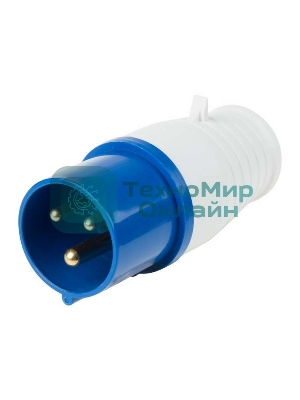 Вилка Rexant 013 переносная 2Р+РЕ 16А 220В IP44