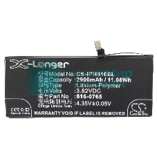 Аккумулятор CameronSino CS-IPH610SL для iPhone 6 Plus 3.82V, 2900mAh, 11.08Wh