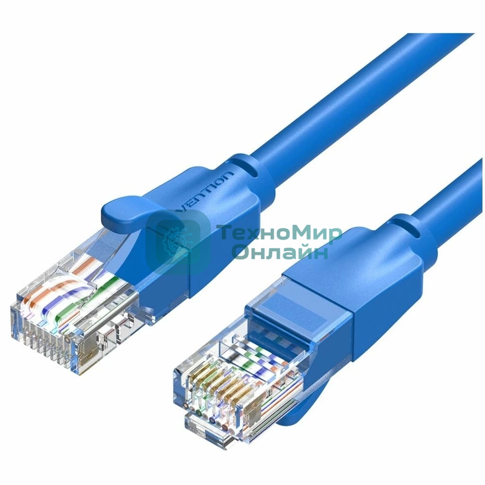 Патч-корд Vention прямой UTP cat.6, RJ45 - 2м. синий
