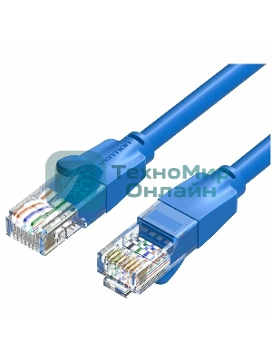 Патч-корд Vention прямой UTP cat.6, RJ45 - 2м. синий