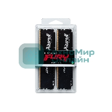 Оперативная память Kingston Fury Beast, DDR5, 64Gb (2x32 GB), 5600 MHz, CL36, радиатор, черный