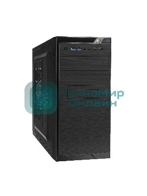 Компьютерный корпус Minitower ExeGate QA-412U-UNS500 (mATX, БП UNS500 с вент. 12см, 2хUSB+2хUSB 3.0, аудио, черный)