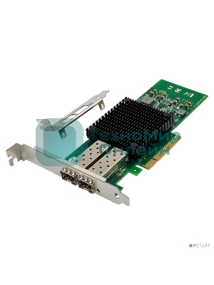 Сетевая карта ORIENT XWT-MCX3PE8 2SFP+, PCI-Ex8 v3.0 2xSFP+ 10Gbps Server NIC, Mellanox ConnectX-3 chipset, 10/1 Гбит/с, 2 планки крепления в комплекте (33296)